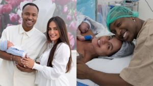 Carol Peixinho mostra as primeiras fotos do filho com a família