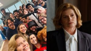 Deborah Bloch é surpreendida com presente inusitado após gravação de morte em Vale Tudo