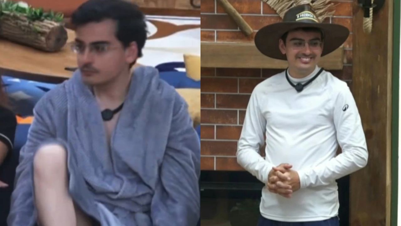 Dudu Camargo se descuida e mostra demais em A Fazenda 17
