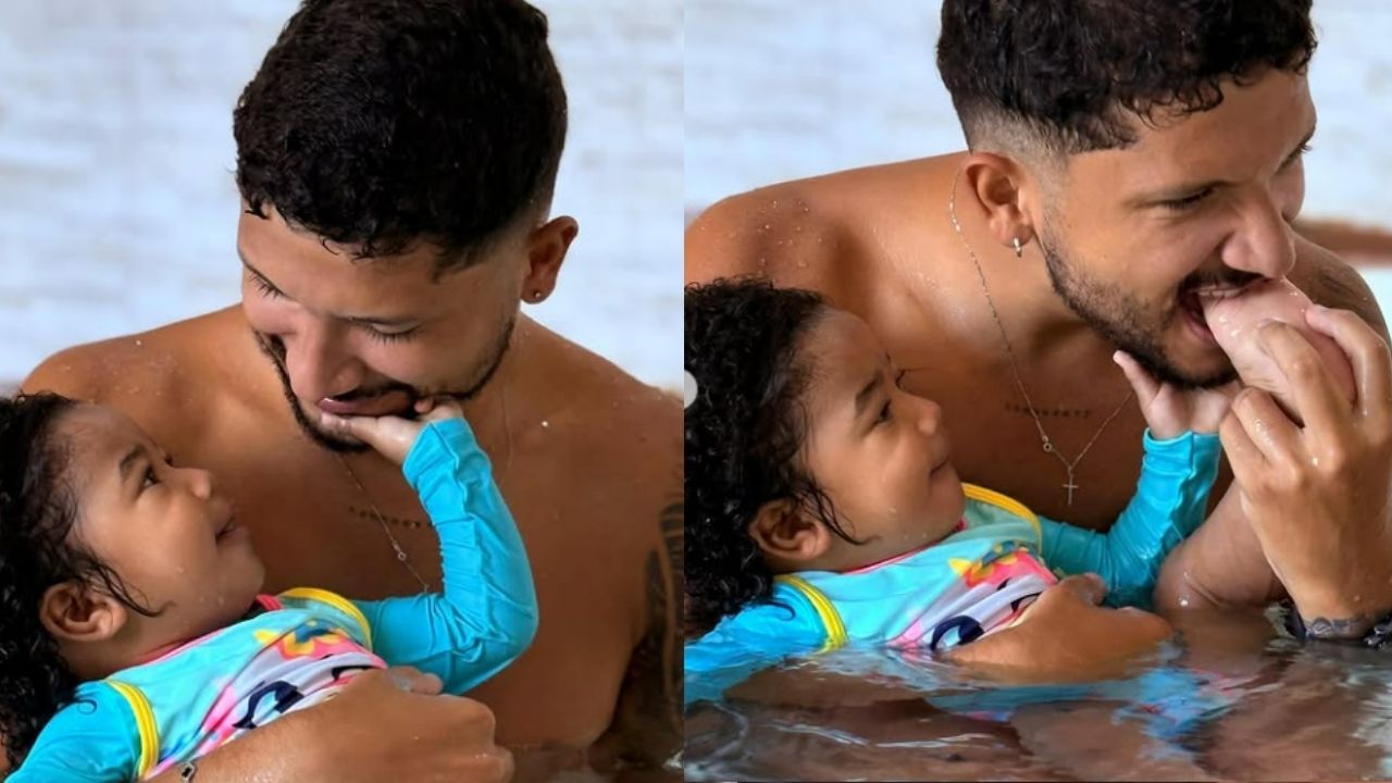 Yuri Lima explica decisão de deixar o futebol para se dedicar à filha com IZA