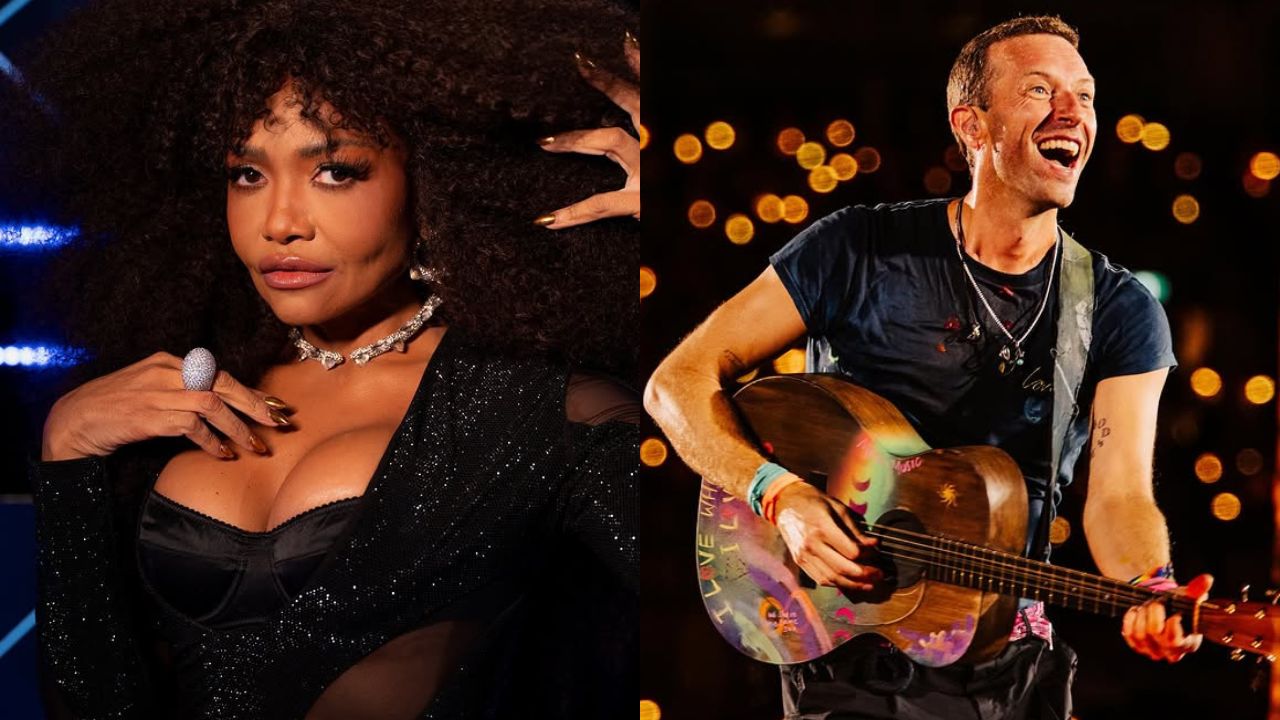 Vocalista do Coldplay é flagrado em clima de affair com cantora brasileira