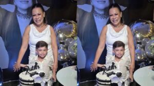 Filho de Marília Mendonça rouba a cena no aniversário de Dona Ruth
