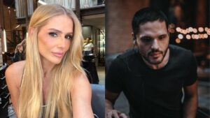 Montagem com duas fotografias, da Deborah e do Dudu