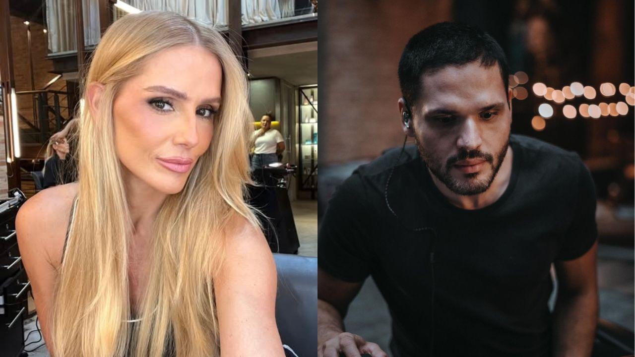 Montagem com duas fotografias, da Deborah e do Dudu