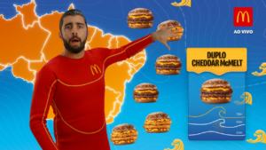 Pedro Scooby vira homem do tempo do Méqui e anuncia: vai chover cheddar neste verão