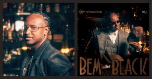 Thiaguinho e a capa do álbum Bem Black