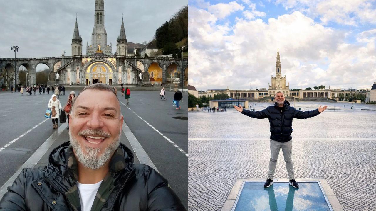 Montagem de duas fotos de Vagner Lara