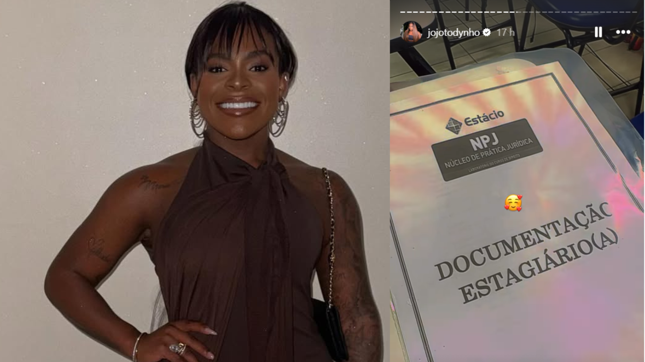 Jojo Toddynho comemora aprovação em estágio de Direito e celebra nova etapa profissional