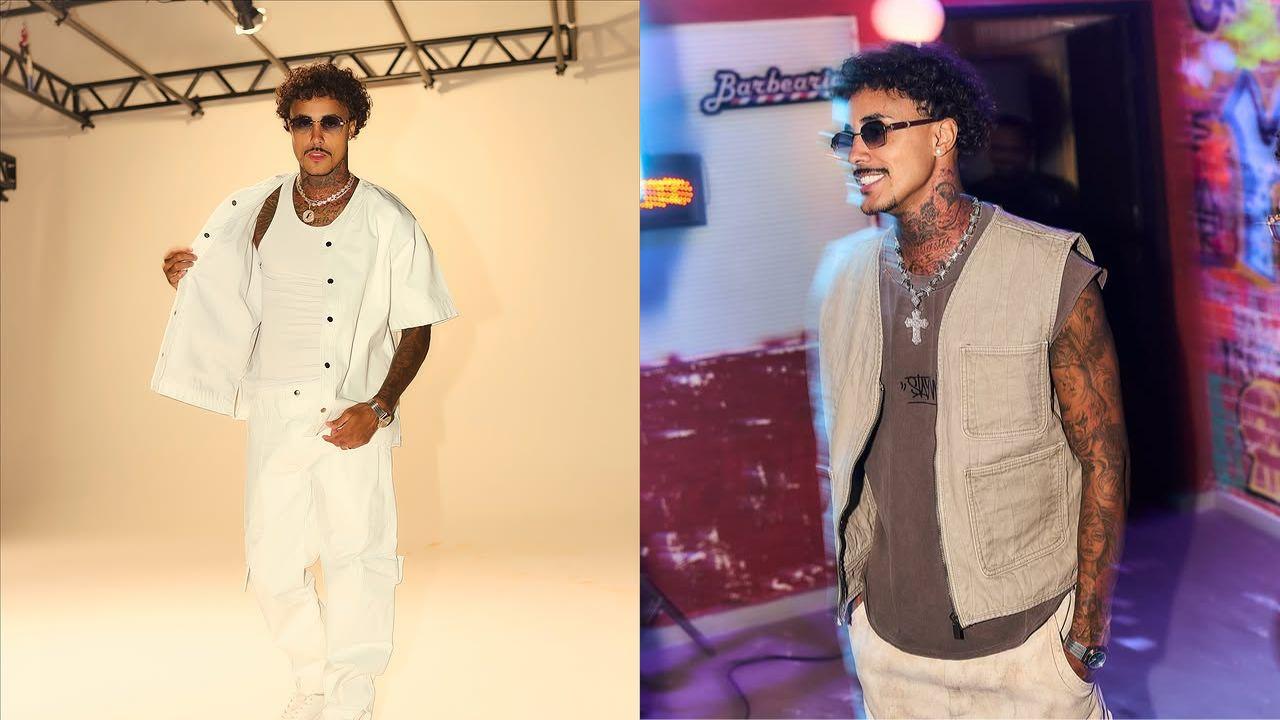 Montagem de duas fotos de MC Livinho