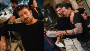 Galã da Netflix e ex de Anitta, Simone Susinna chamou atenção na noite paulistana durante passagem por São Paulo