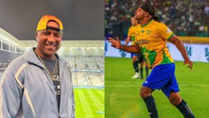 Montagem de duas fotos do jogador Viola