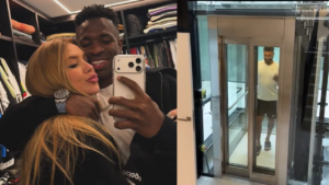Virginia exibiu elevador e detalhes da mansão de Vini Jr. nas redes sociais