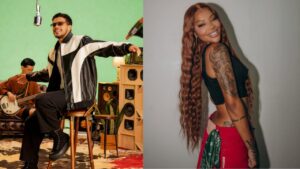 Montagem de duas fotos. Felipe Amorim e Ludmilla.