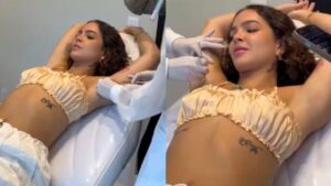 Aos 21, Mel Maia renova botox contra suor: 'Me ajuda muito'