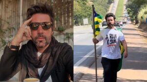Montagem de duas fotos de Sandro Pedroso