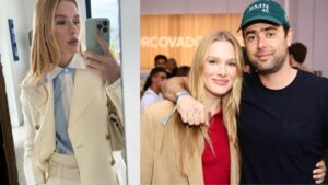 Montagem de duas fotos. Fiorella Mattheis e Roberto Marinho neto.