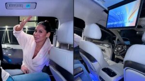 Teto estrelado e geladeira: Maíra Cardi exibe novo carro com itens de luxo