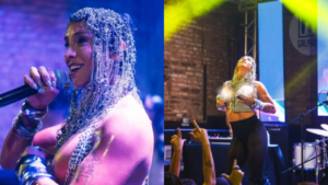 Linn da Quebrada chamou atenção nas redes sociais após surgir com os seios à mostra durante show em Natal