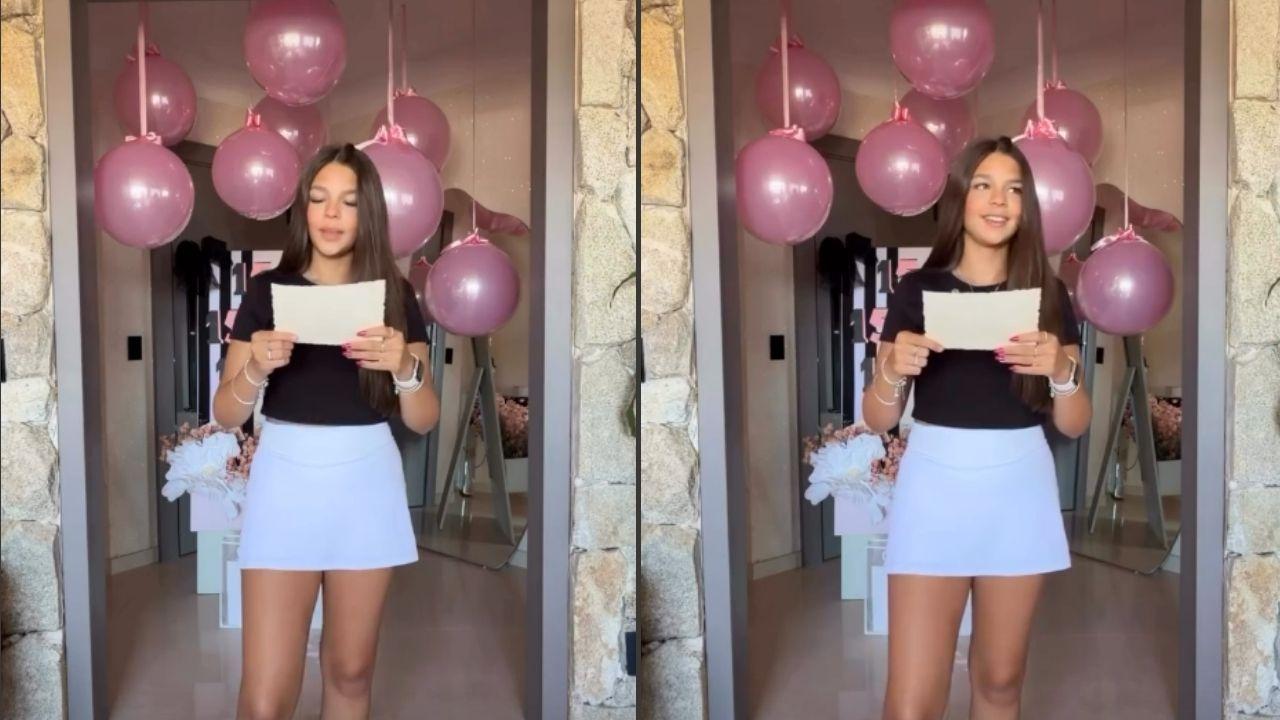 Neta de Leonardo faz festa milionária e ganha presente inusitado do avô