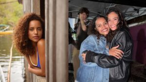 Montagem de duas fotos. Gleici Damasceno e Bruna Marquezine.