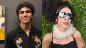 Duas fotos. Cada uma mostrando Mano Wladimir e a outra mostrando Marisa Monte.