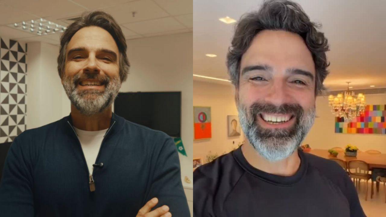 Tadeu Schmidt de barba