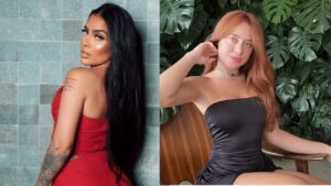Montagem de duas fotos com Mirella e Marry Jane.