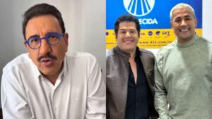 Ratinho e dupla sertaneja Hugo e Tiago