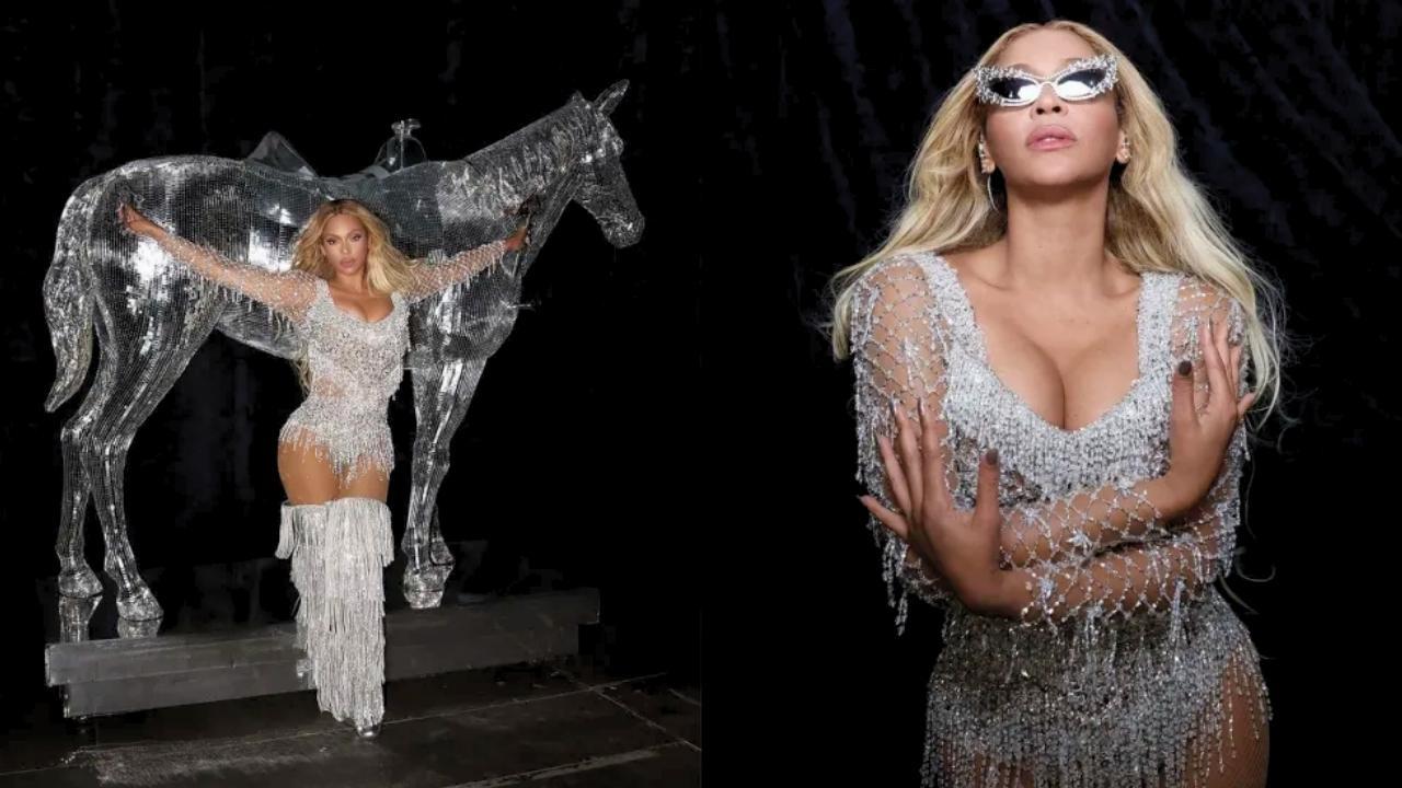 Beyoncé chega à festa de aniversário em Londres com look de mais de R$ 120 mil