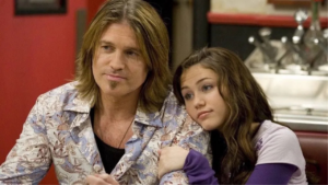 Billy Ray Cyrus e Miley Cyrus em “Hannah Montana”